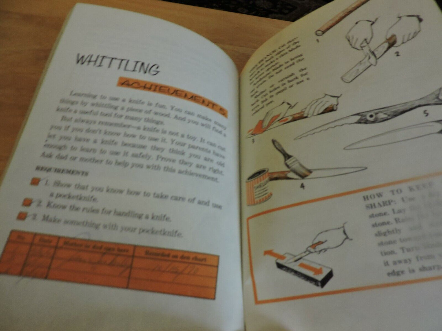 THE CUB SCOUT WOLF HANDBOOK  1970 PRINTING
