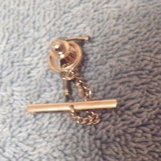 Silver Tie Tack: Golfer