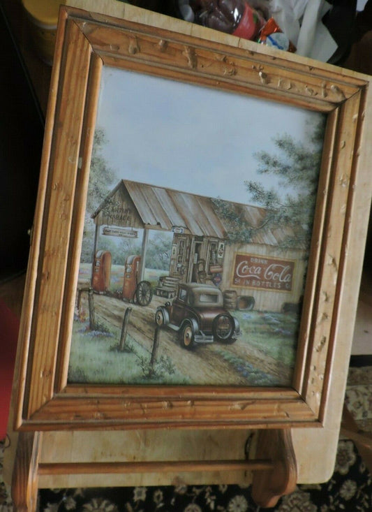 WALL  HANGING CABINET-17X10.5X3.5 INCHES WITH COCA COLA PICTURE ON FRONT, OPENS