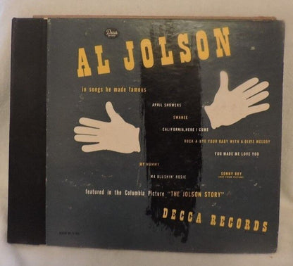 Lot of 3 Albums (sets); Al Jolson: Vol 3 & Songs He Made Famous and Jolson Sings