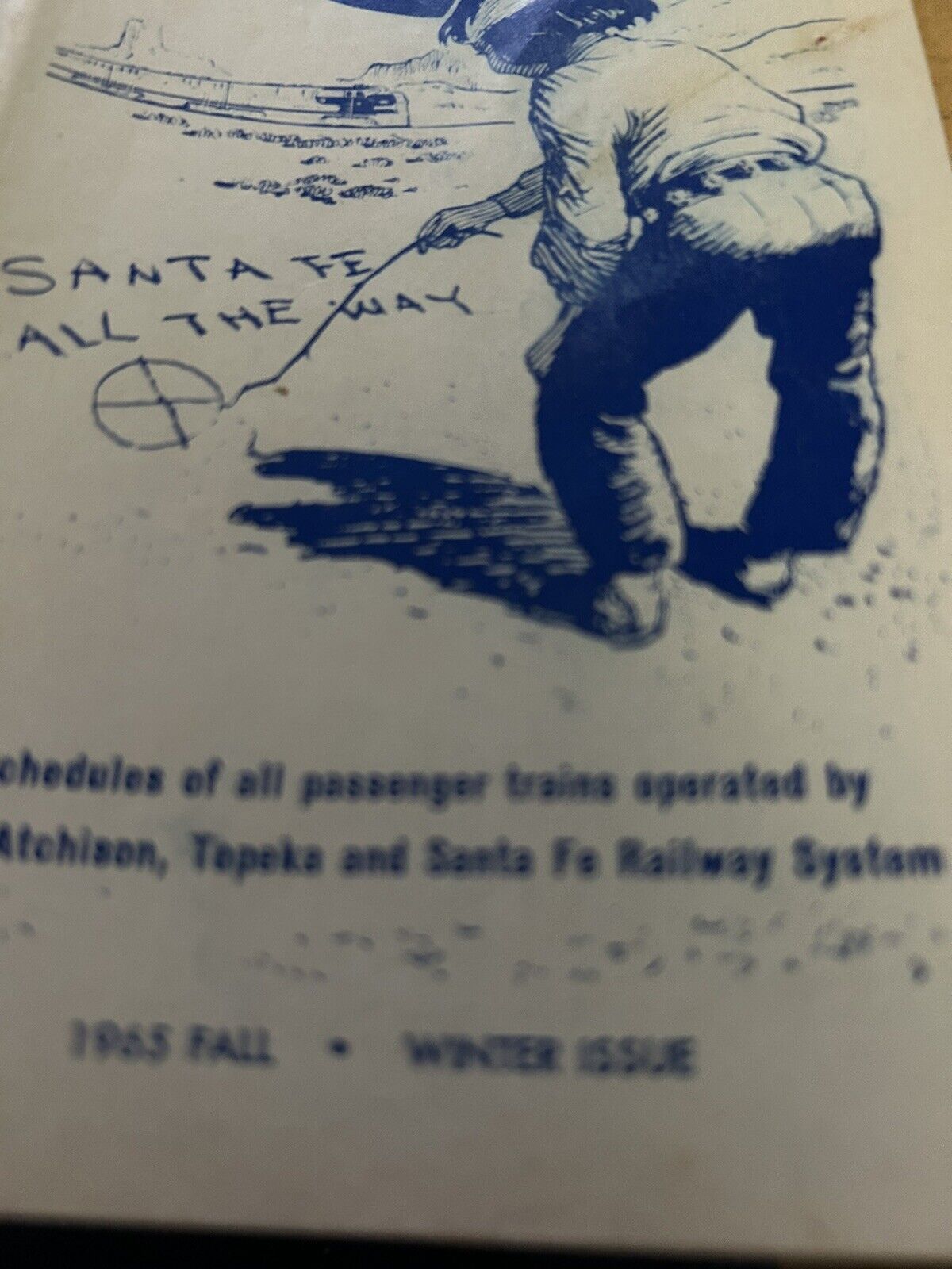 SANTA FE TIMETABLE 1963 FALL/WINTER