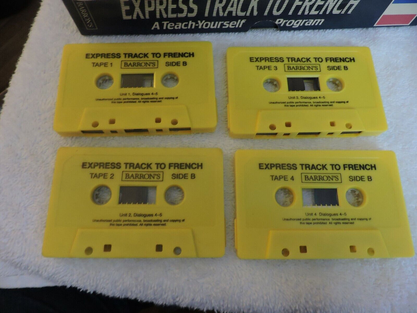 BARRON'S EXPRESS TRACK TO FRENCH: A TEACH YOURSELF PROGRAM 4 CASSETTES