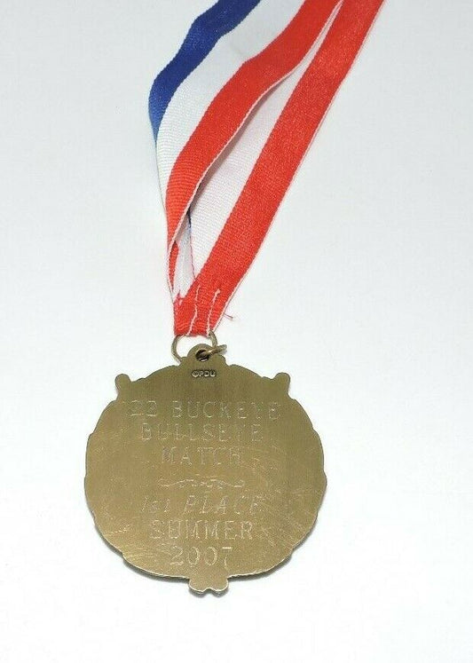 .22 Buckeye Bullseye Match 1st Place Summer 2007 Medal and Ribbon