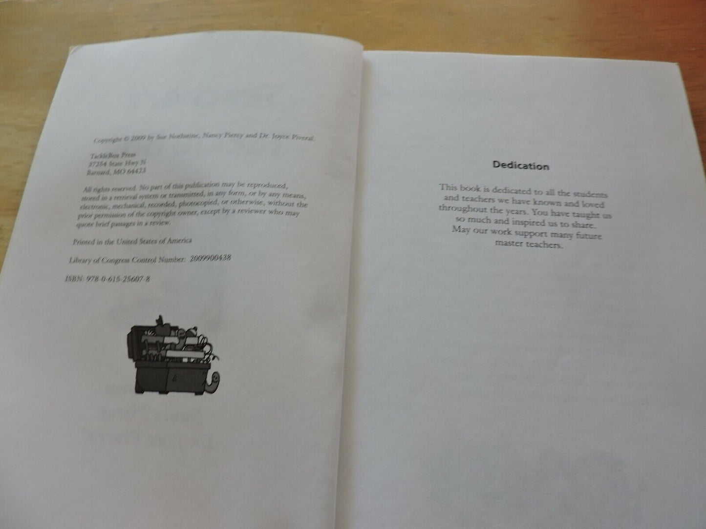 TEACHER'S TACKLE BOX BOOK:  INSPIRATION, MOTIVATION, AND SOLUTIONS 2009
