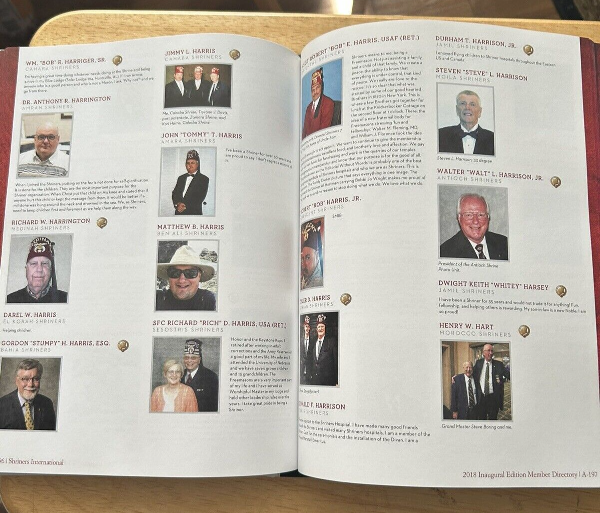 2018 Inaugural Edition Shriners International! Large Hardback Book!