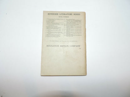The Riverside Literature Series-- No. 55-- The Merchant of Venice--1911
