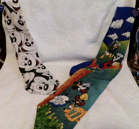 Mickey Mouse Tie lot (2 for 1 Deal) Mickey Face/Mickey Golf