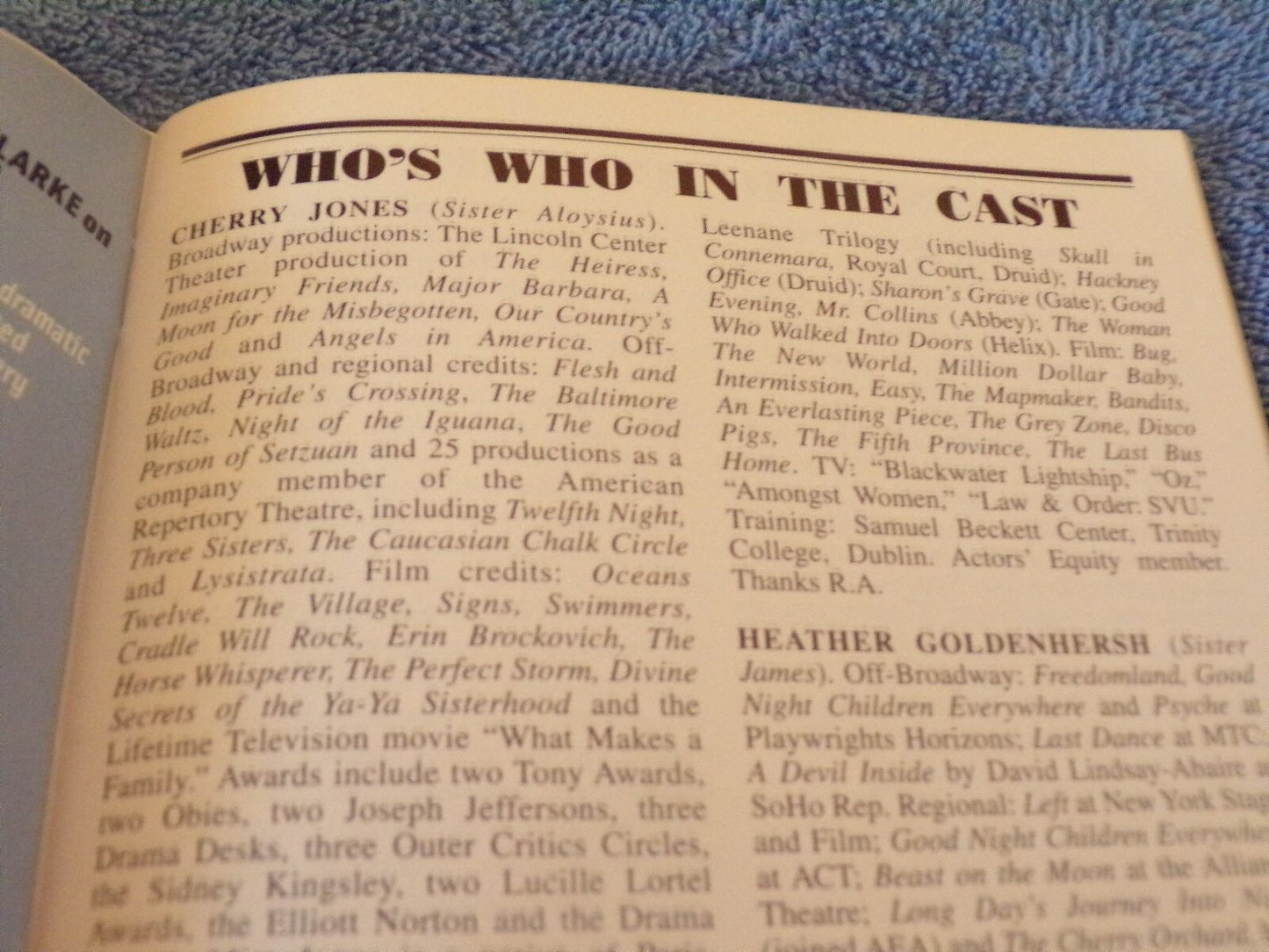 Playbill of "Doubt: A Parable" at Walter Kerr Theatre (2005)