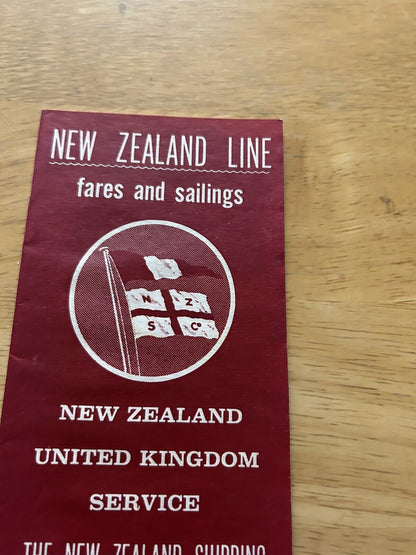 VINTAGE:  NEW ZEALAND LINE FARES AND SAILINGS 1966