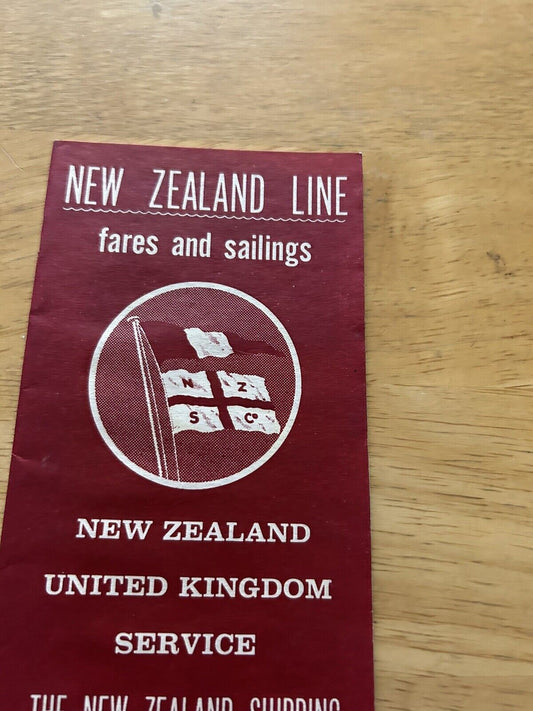 VINTAGE:  NEW ZEALAND LINE FARES AND SAILINGS 1966