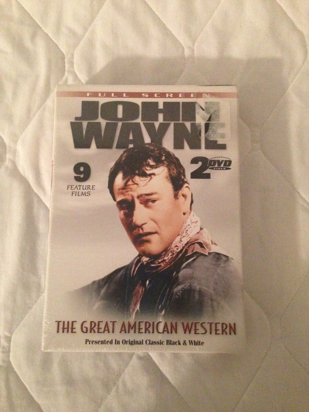 John Wayne 9  feature films on 2 DVD set. Brand New in Case