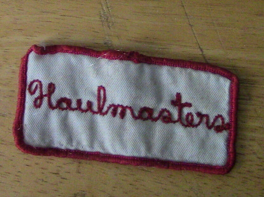 Patch: Haulmasters (White Background/Red Outline)