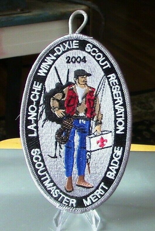 BSA: Camp LA-NO-CHE 2004 Scoutmaster Merit Badge, CFC Button Patch