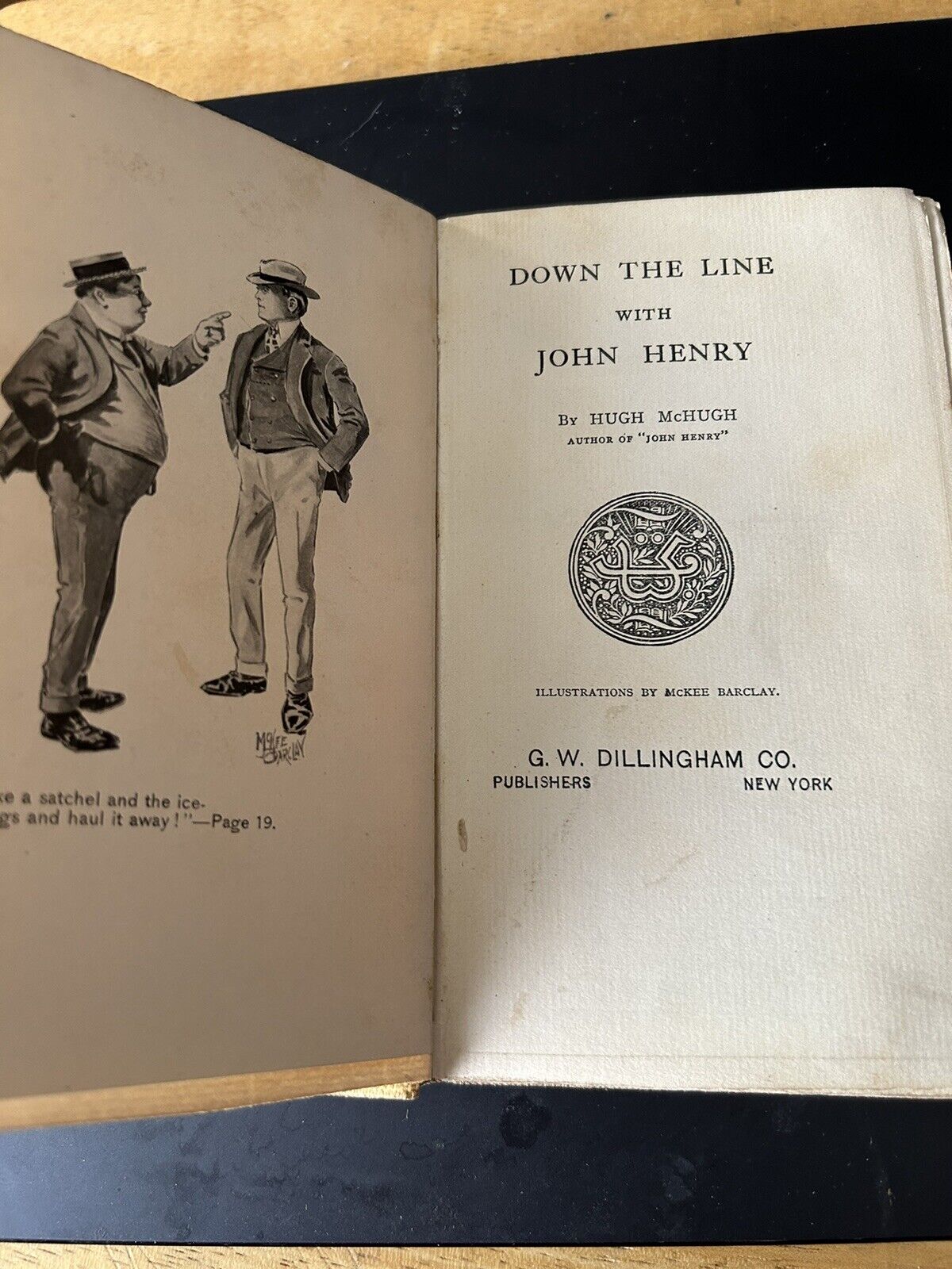 Vintage Literature: Down the Line "John Henry" Printed 1901