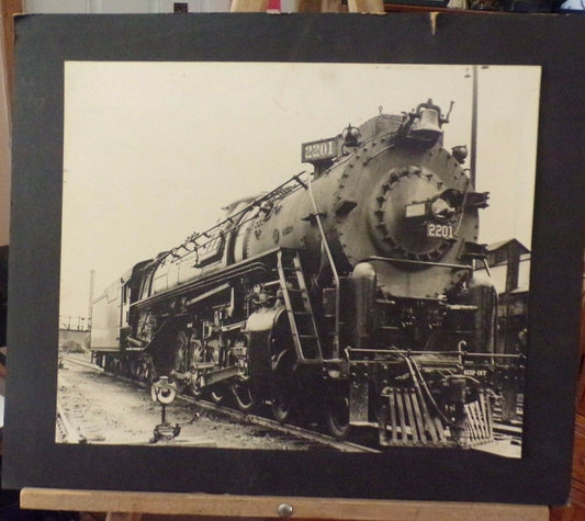 Huge GWR Class 2201 Locomotive Print (Black and White) 20" x 24"