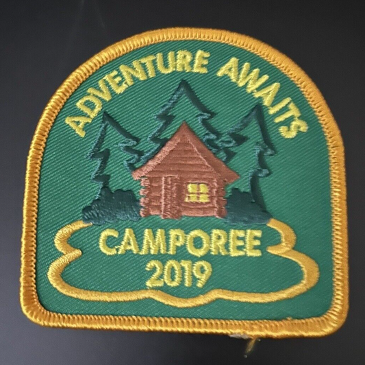 Official Girl Scout: Adventure Awaits Camporee 2019 Patch