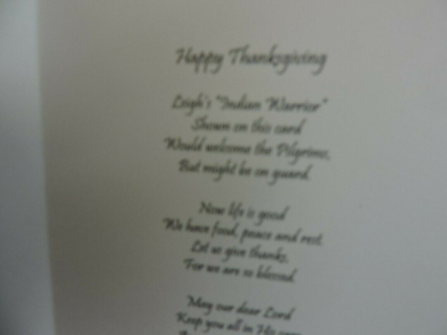 HAPPY THANKSGIVING ORIGINAL PAINTING AND VERSE BY LEIGH McSHERRY 2/50