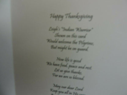 HAPPY THANKSGIVING ORIGINAL PAINTING AND VERSE BY LEIGH McSHERRY 2/50