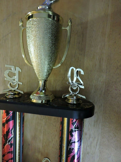 LADY 2ND PLACE BIKE RIDING TROPHY  2015  21X8X4.25 INCHES