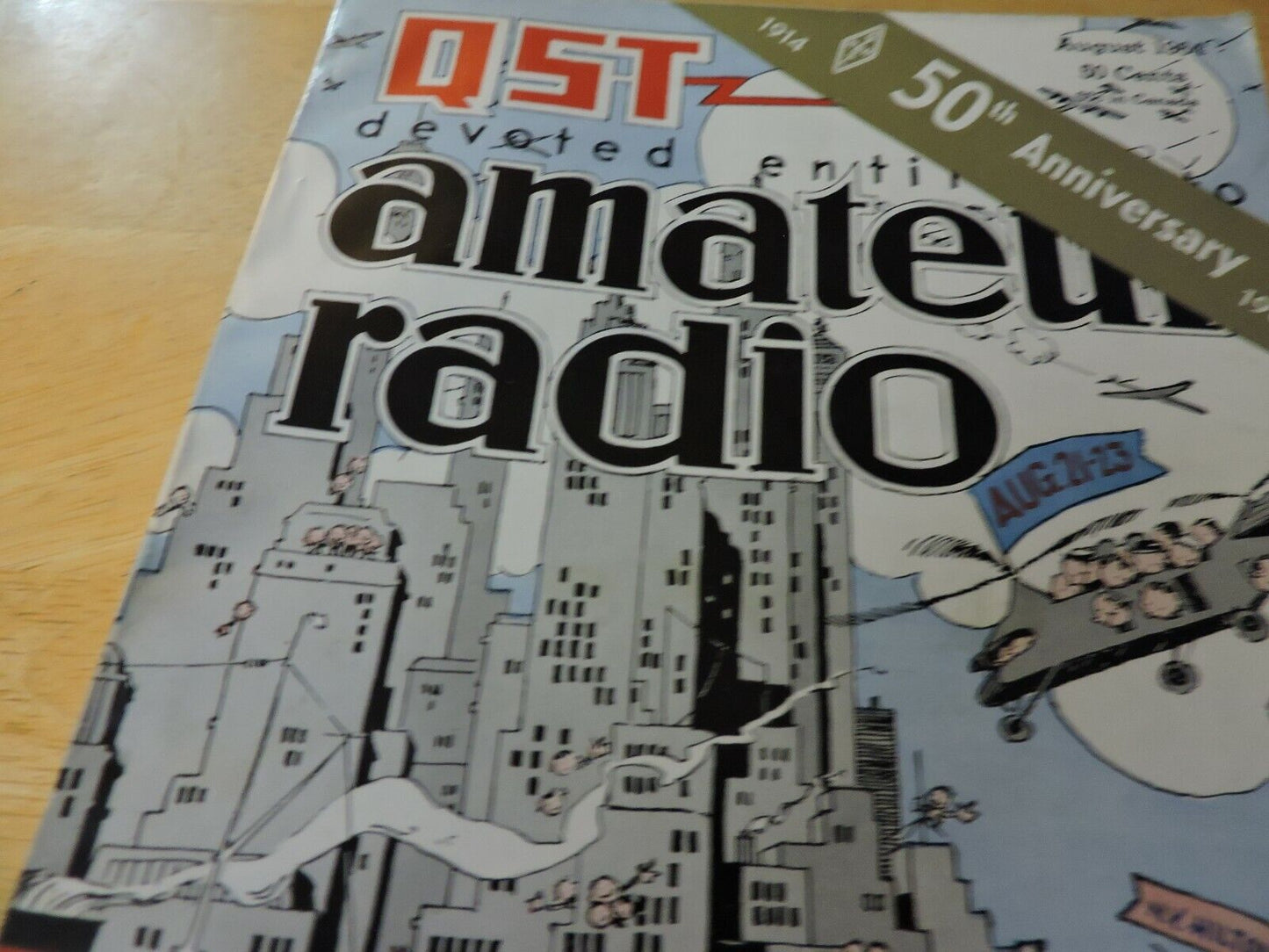 QST AMATEUR RADIO MAGAZINE  AUGUST 1964  50TH ANNIVERSARY