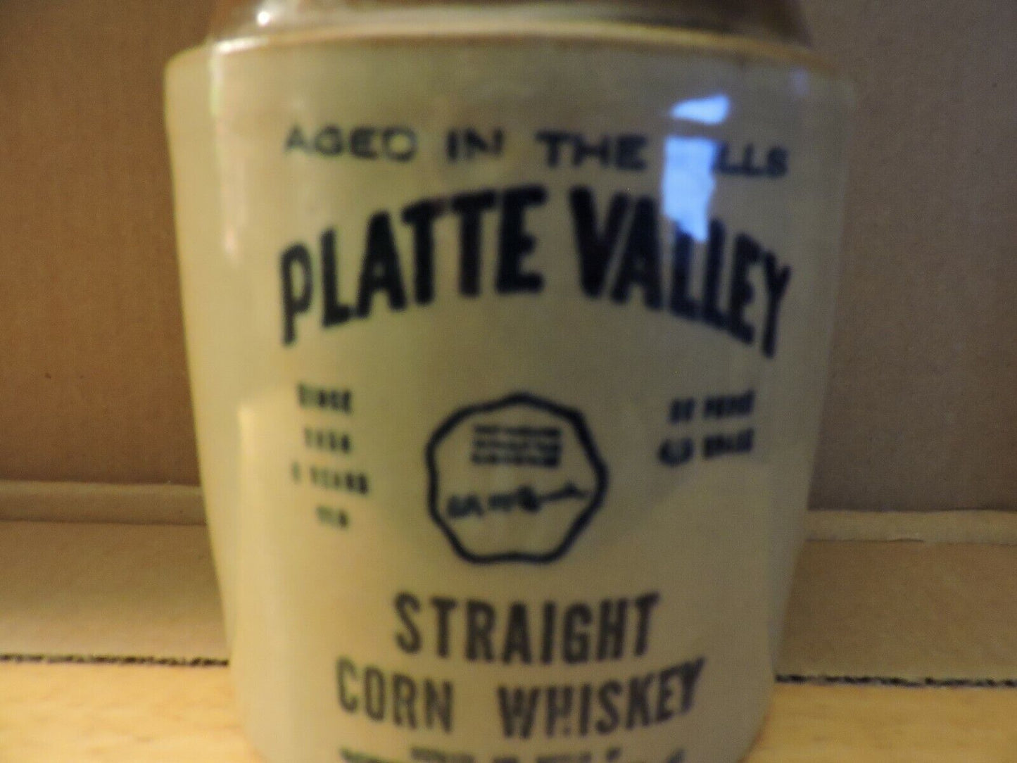 PLATTE VALLEY STRAIGHT CORN WHISKEY BOTTLE--McCORMICK DISTILLING CO. 750ML