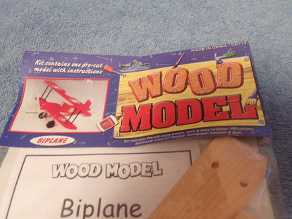 Wood Model - Biplane