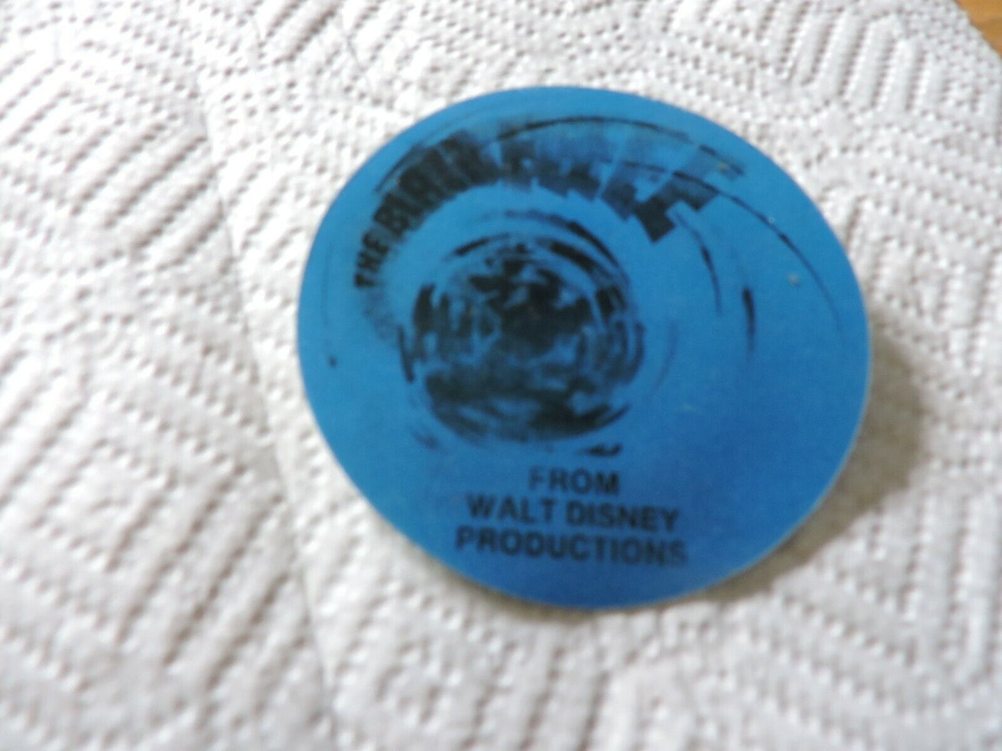 1979 BLACK HOLE  WALT DISNEY 3 INCH  ROUND PIN
