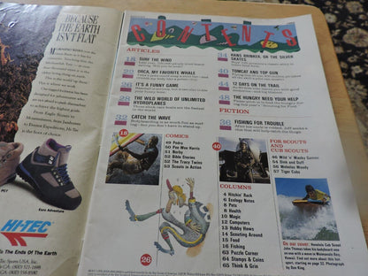 BOYS' LIFE MAGAZINE--AUGUST 1990--GRAB A BODYBOARD AND CATCH THE WAVE!