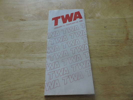 TWA Timeline Effective January 12- February 28 1986