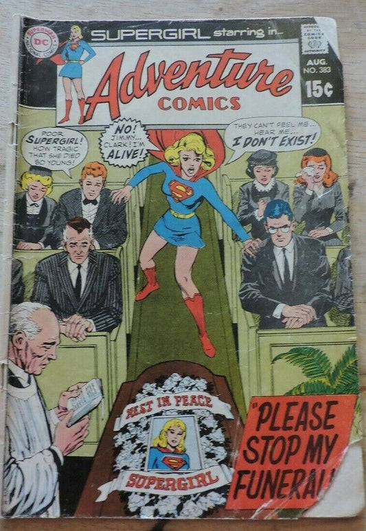 Supergirl Starring in... Adventure Comics, Issue No.383, Published 1969
