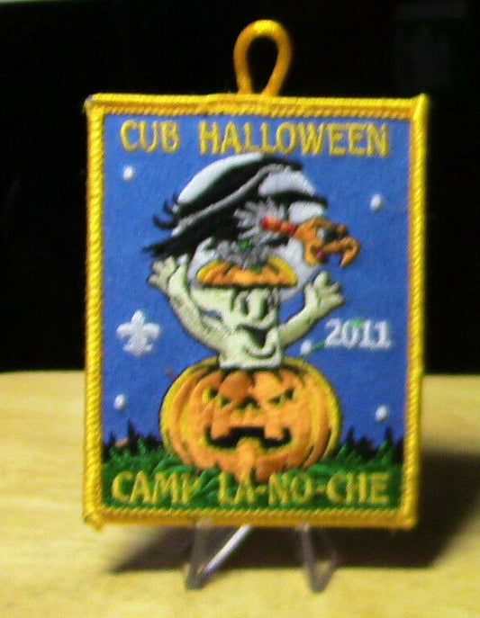 BSA: Camp LA-NO-CHE  Cub Halloween 2011 Button Patch