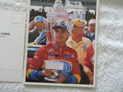 1994 VICTORY CIRCLE JEFF GORDON WINNER 1ST NASCAR WINSTON CUP UNPOSTED POST CARD
