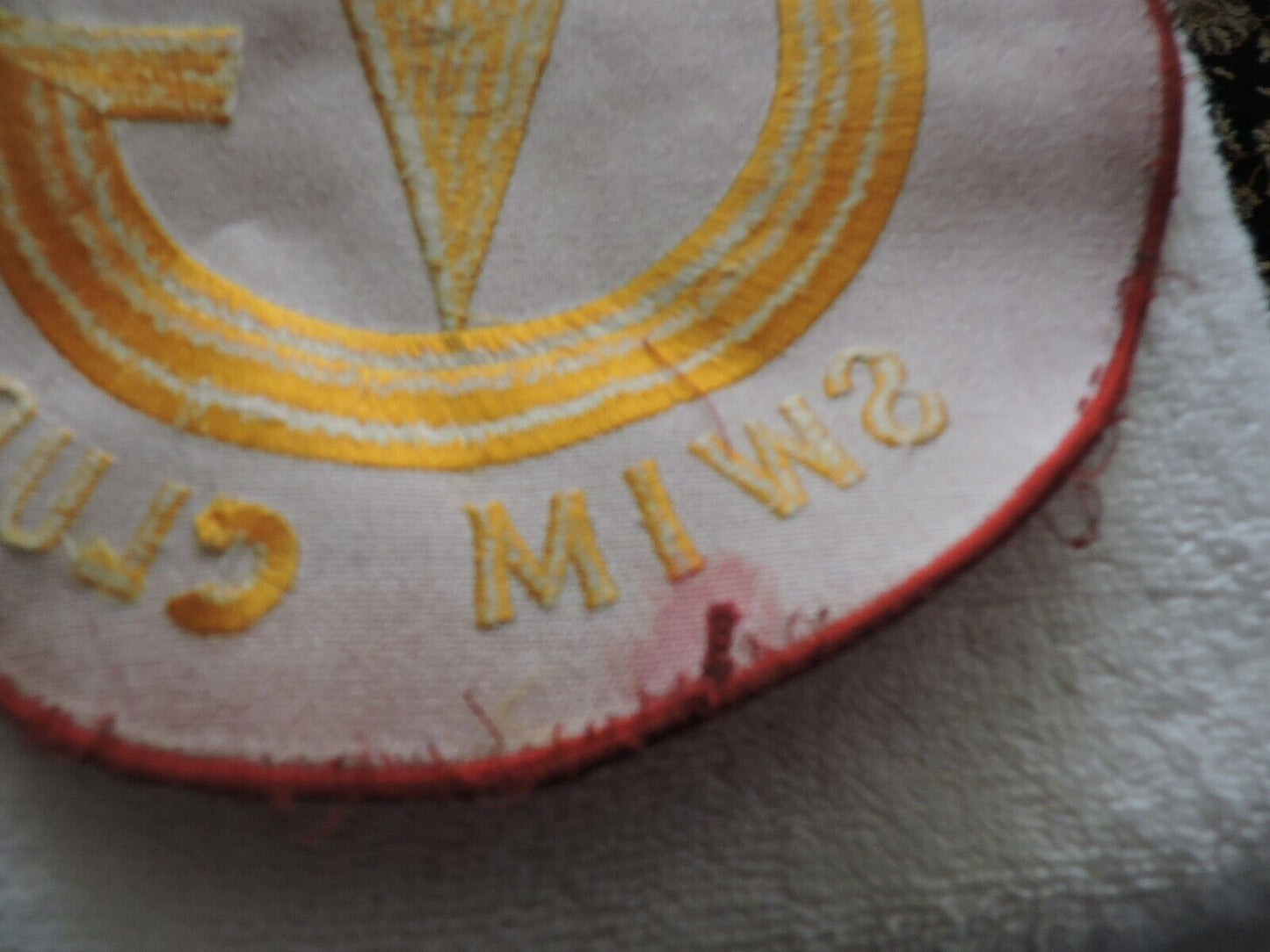 GOLDEN VALLEY SWIM CLUB COAT PATCH 8 INCHES ROUND USED
