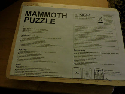 WOODEN WALKING TALKING MAMMOTH BY WEMBLEY EASY TO ASSEMBLY, NO GLUING NEEDED, NE