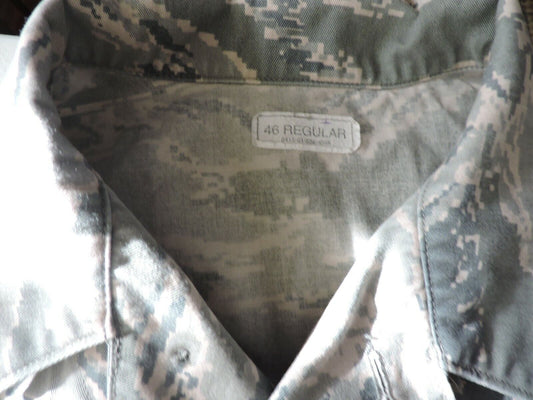 ARMY WOODLANDS CAMOUFLAGE SIZE 46 REGULAR UNIFORM SHIRT
