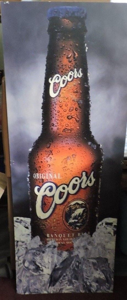 41.5x15 Double Sided Coors Beer Sign- Advertisment-Man Cave
