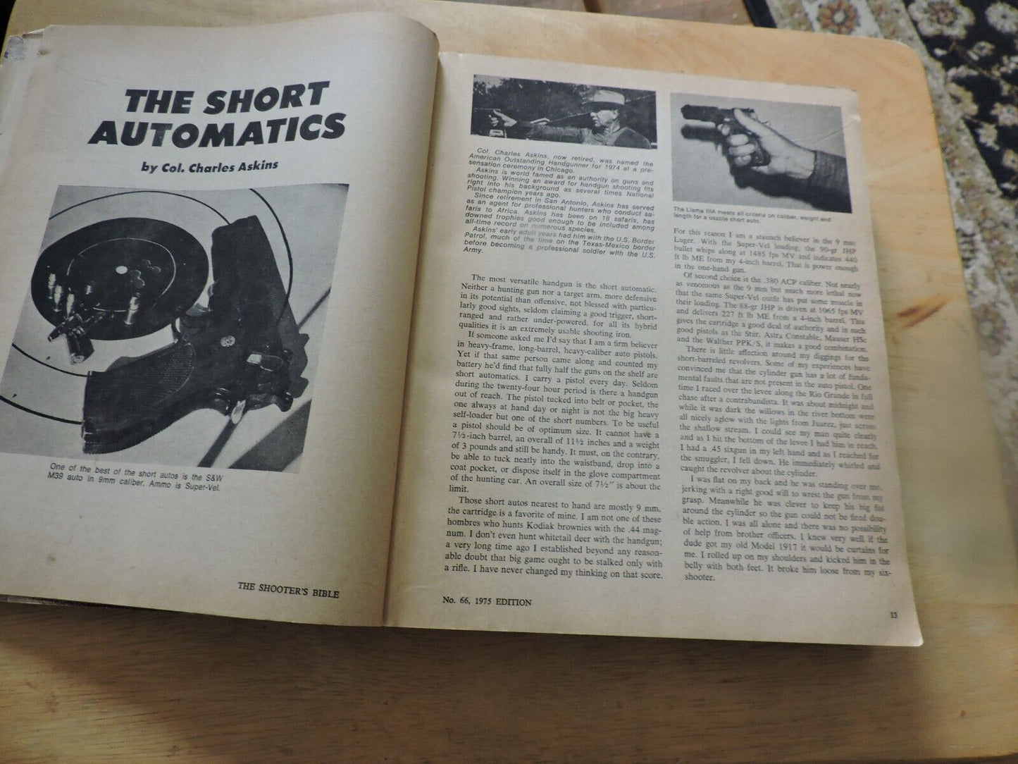 Vintage Shooter's Bible 1975 Edition Firearms Reference Book No.66