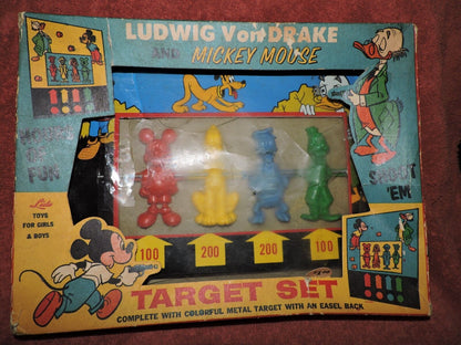 VINTAGE-LUDWIG VON DRAKE AND MICKEY MOUSE TARGET SET-RARE