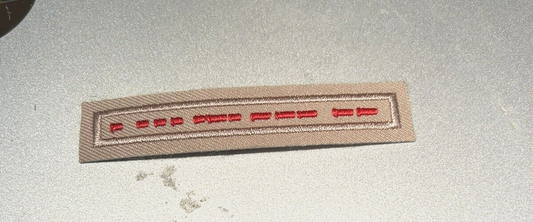 BSA:  "Ham Radio Operator (Morse Code) Tan Uniform Interpreter Strip (Brand New)