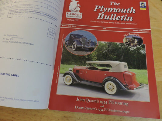 THE PLYMOUTH BULLETIN MARCH/APRIL 2012
