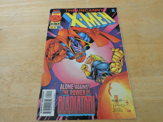 The Uncanny X-Men Issue 341 ALONE AGAINST THE POWER OF GLADIATOR