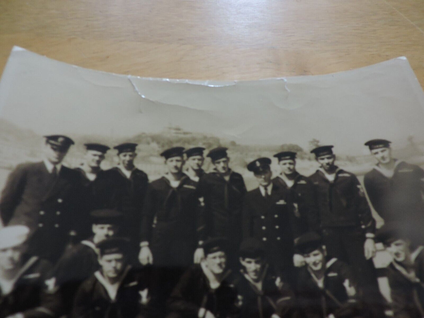 VINTAGE NAVAL CREW PICTURE 7X5.5 INCHES