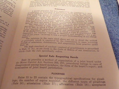 1945 Manual of Practice and Procedure Before the Interstate Commerce Commission