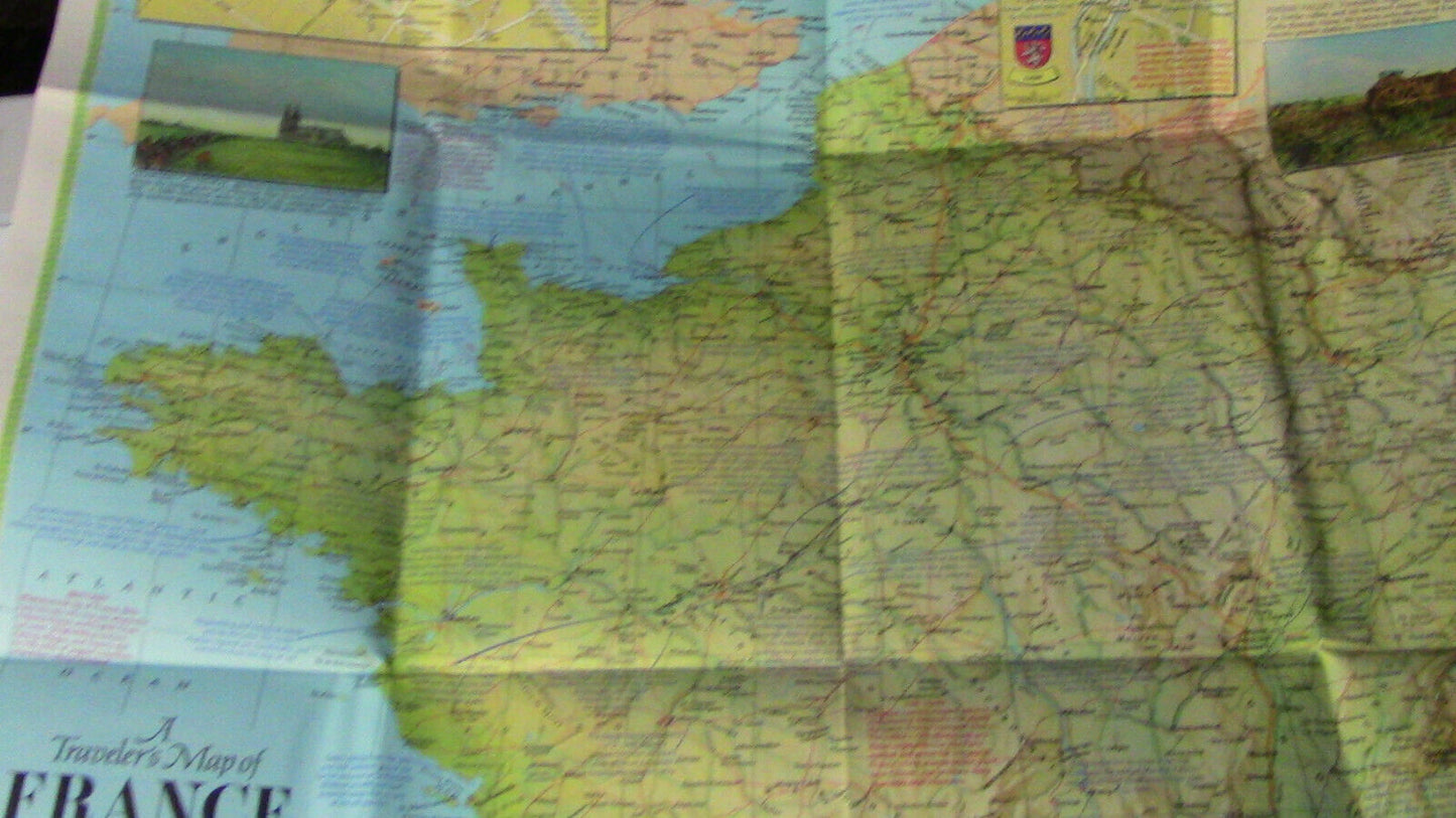 The National Geographic Magazine Map of France 1971