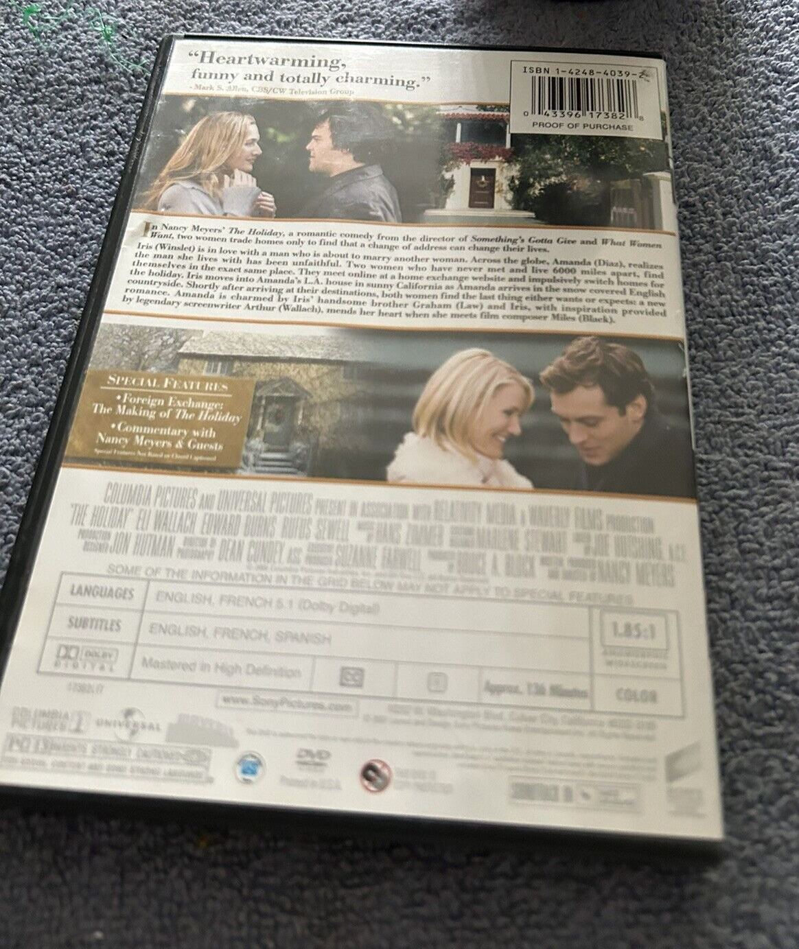 THE HOLIDAY--- CAMERON DIAZ-KATE WINSLET-JUDE LAW-JACK BLACK-2006