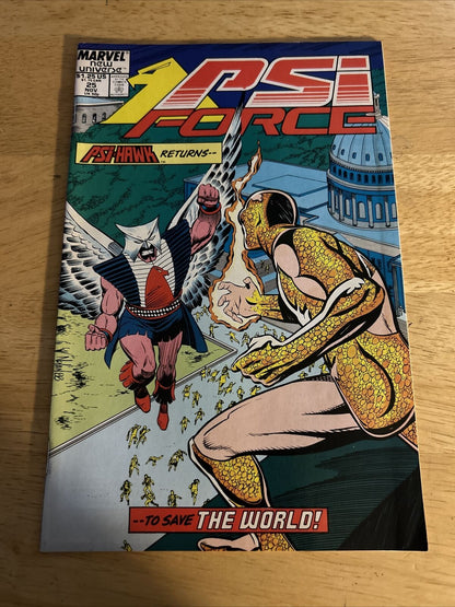 PSI Force PSI-HAWK Returns Marvel Comic, Issue 25, November 1988