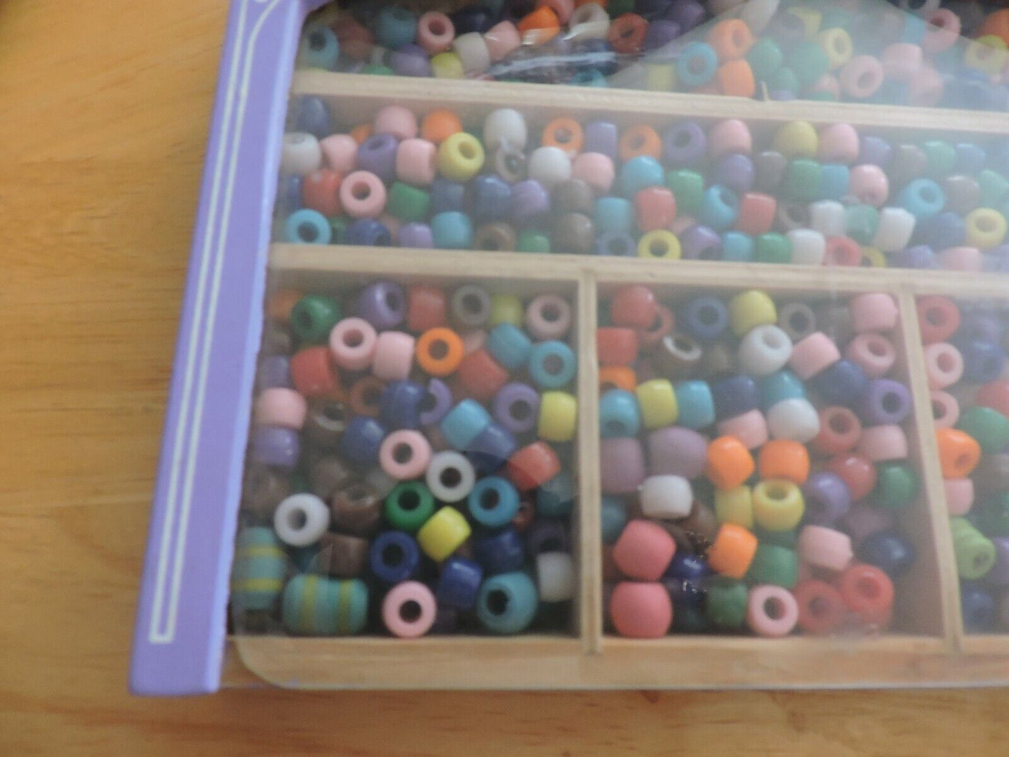BOX OF CRAFT BEADS