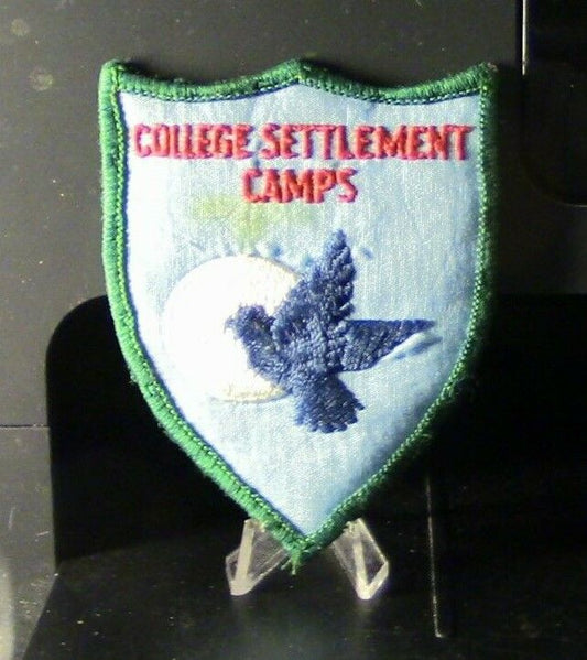 BSA:  College Settlement Camps Patch, Blue