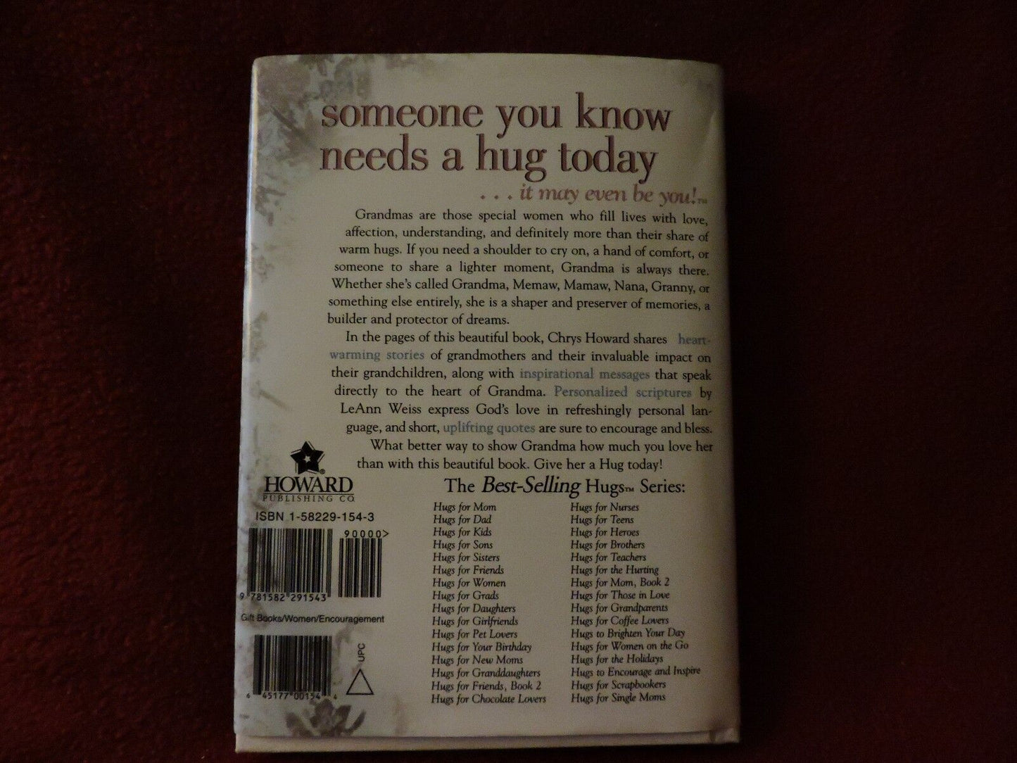 Hugs for Grandma  BOOK