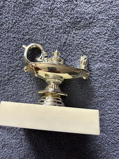 TROPHY:  " ALADDINS LAMP" 0 4 .25 X 3.5 X 3 INCHES
